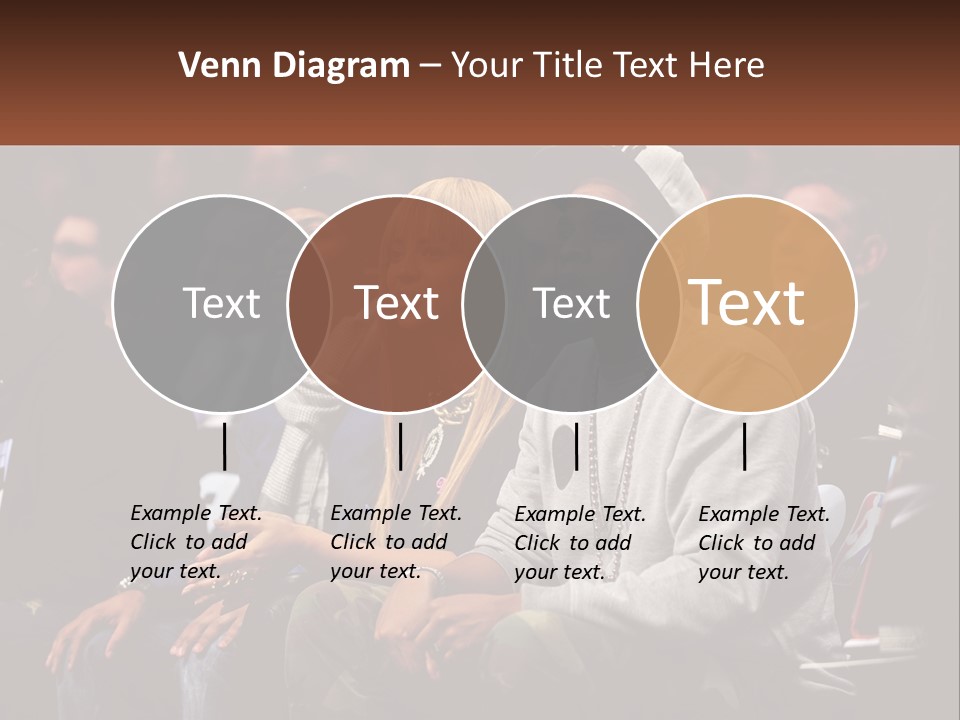 A Group Of People Sitting Next To Each Other PowerPoint Template