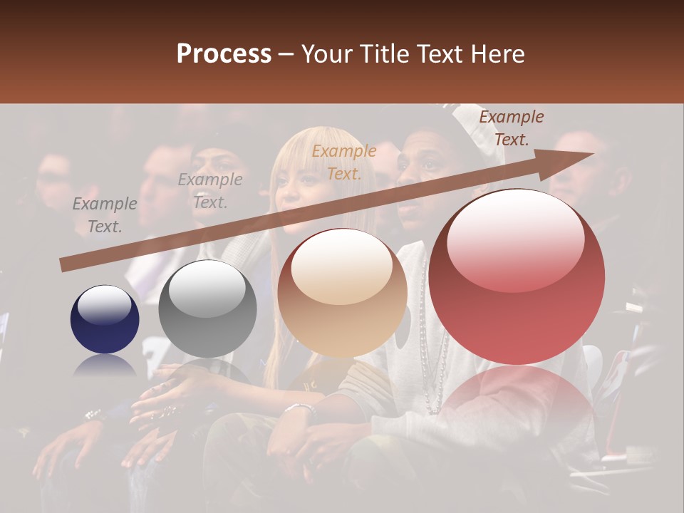 A Group Of People Sitting Next To Each Other PowerPoint Template