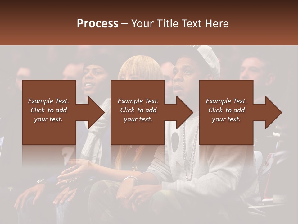 A Group Of People Sitting Next To Each Other PowerPoint Template