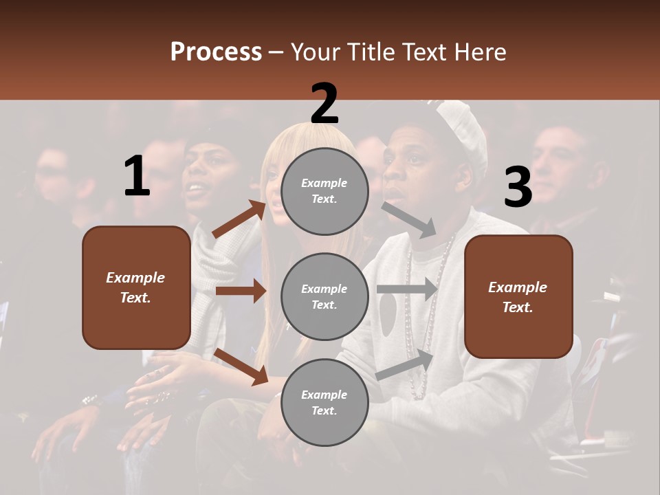 A Group Of People Sitting Next To Each Other PowerPoint Template