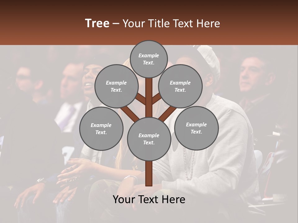 A Group Of People Sitting Next To Each Other PowerPoint Template