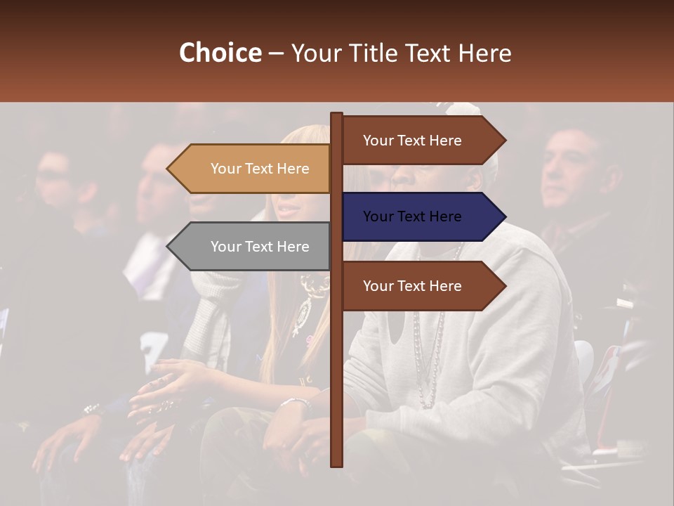 A Group Of People Sitting Next To Each Other PowerPoint Template