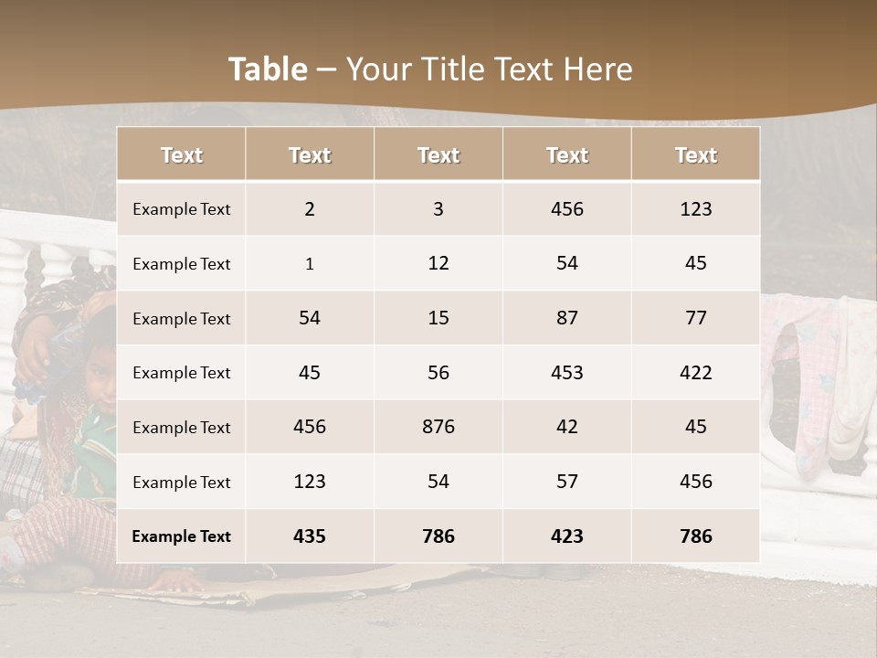 A Woman Sitting On A Bench With A Child PowerPoint Template