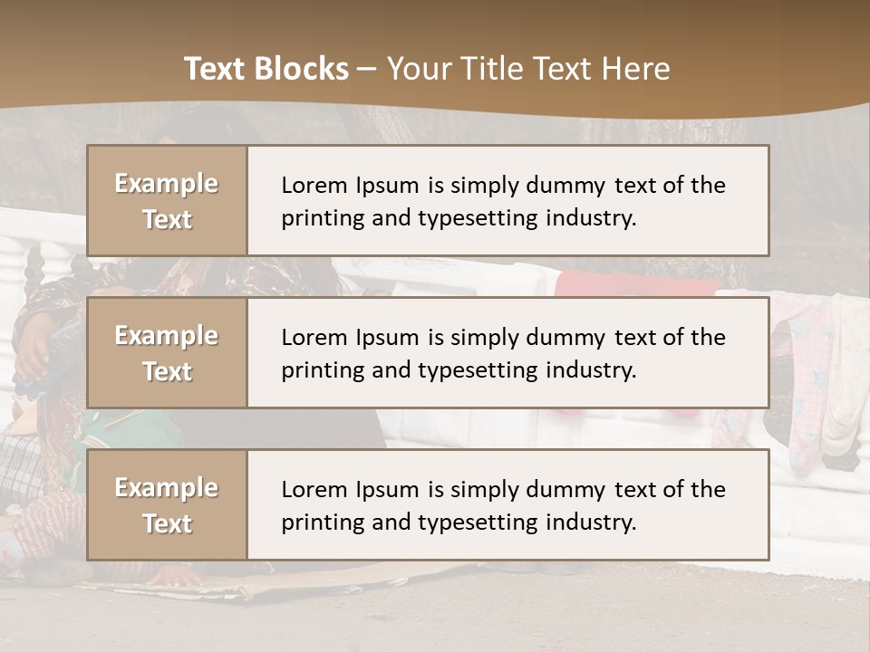 A Woman Sitting On A Bench With A Child PowerPoint Template