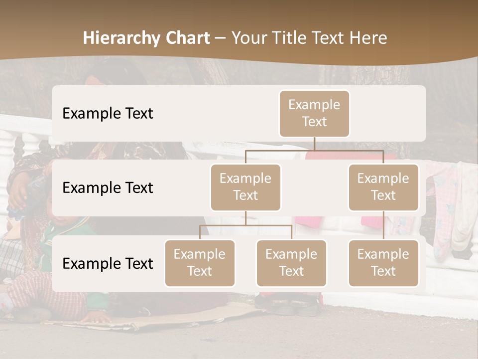 A Woman Sitting On A Bench With A Child PowerPoint Template