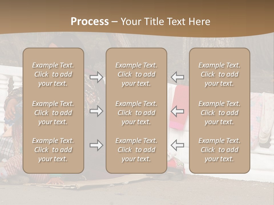A Woman Sitting On A Bench With A Child PowerPoint Template