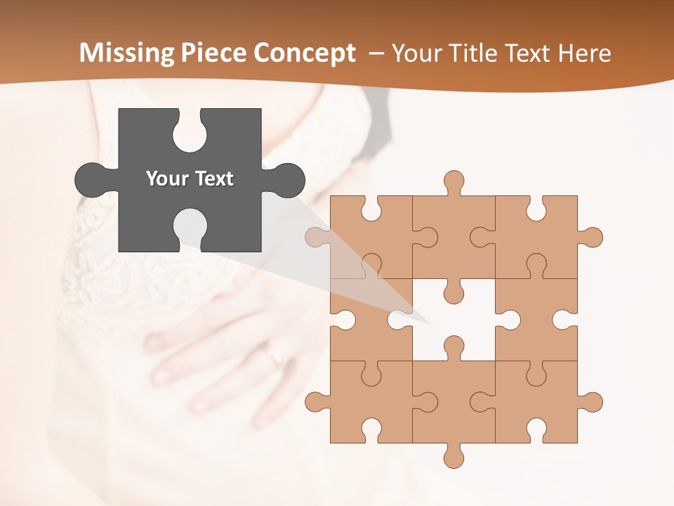 A Pregnant Woman Sitting Down With Her Stomach Exposed PowerPoint Template