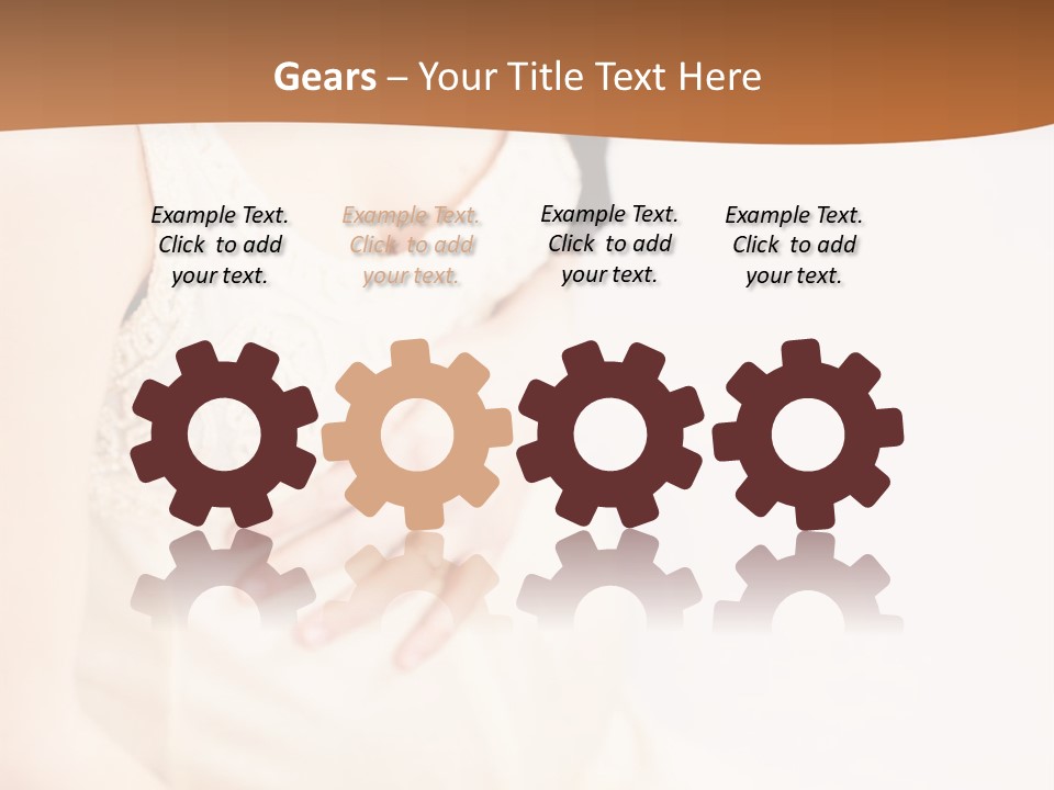 A Pregnant Woman Sitting Down With Her Stomach Exposed PowerPoint Template