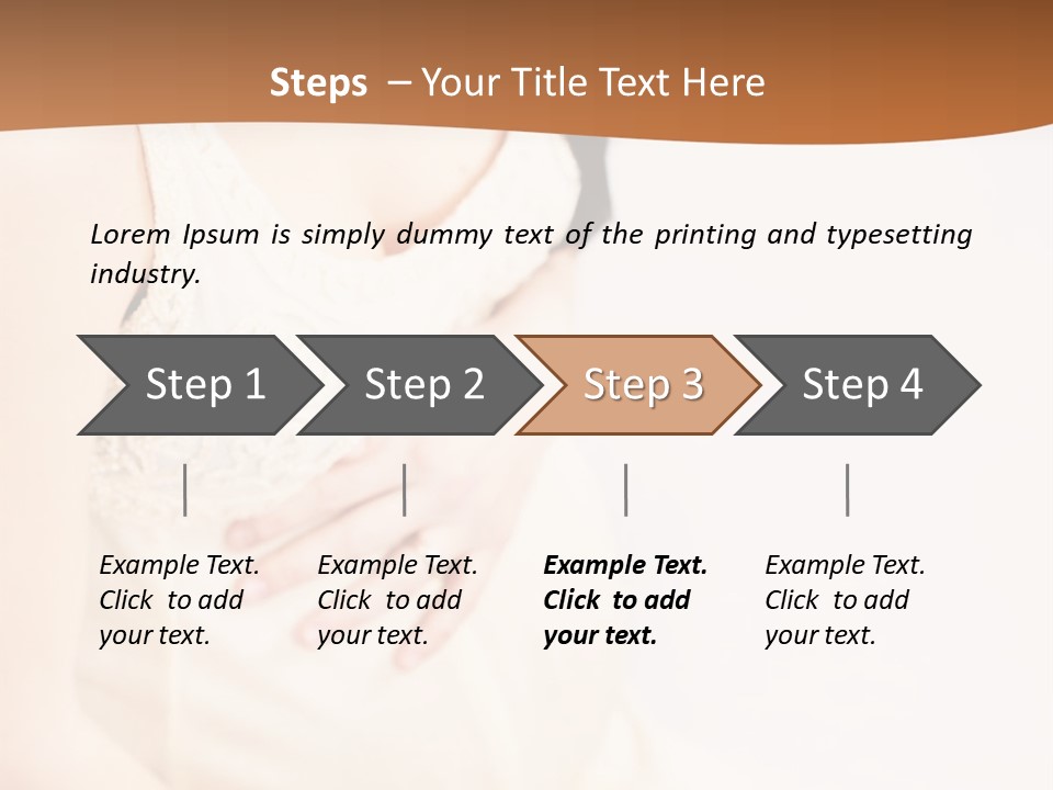 A Pregnant Woman Sitting Down With Her Stomach Exposed PowerPoint Template