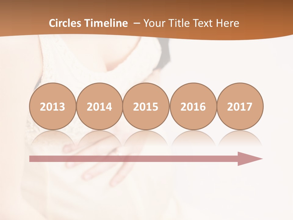 A Pregnant Woman Sitting Down With Her Stomach Exposed PowerPoint Template