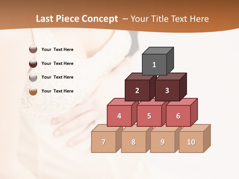 A Pregnant Woman Sitting Down With Her Stomach Exposed PowerPoint Template