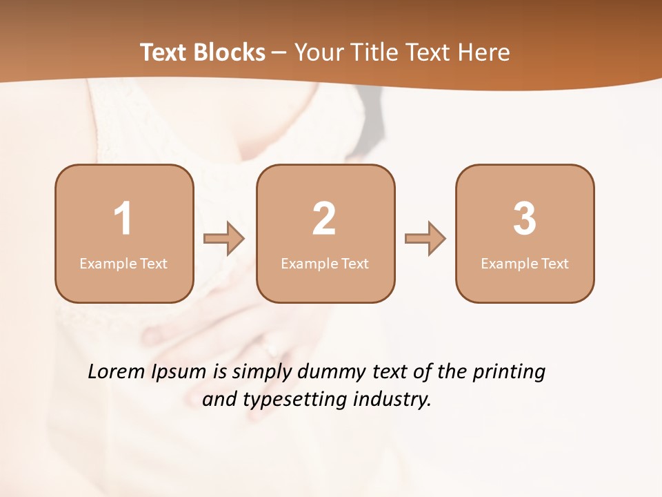 A Pregnant Woman Sitting Down With Her Stomach Exposed PowerPoint Template