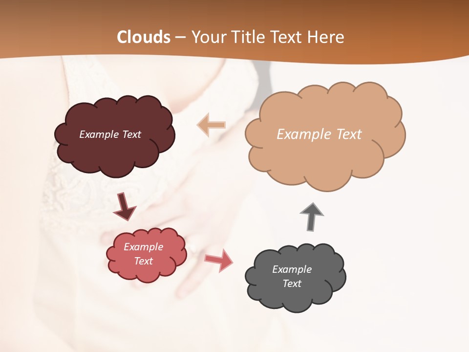 A Pregnant Woman Sitting Down With Her Stomach Exposed PowerPoint Template