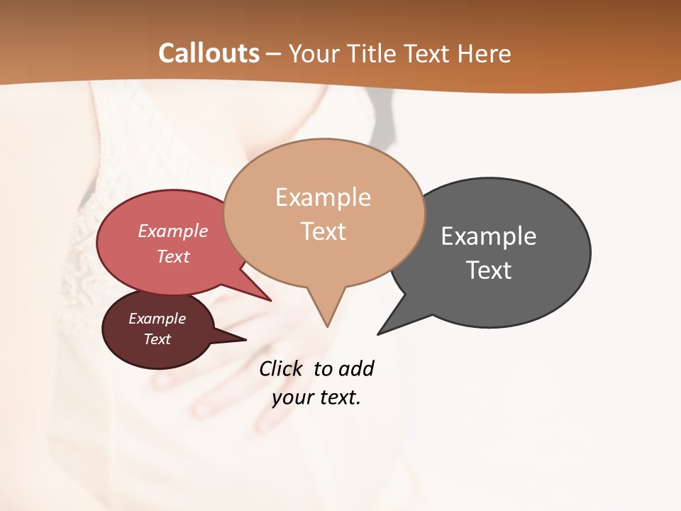 A Pregnant Woman Sitting Down With Her Stomach Exposed PowerPoint Template