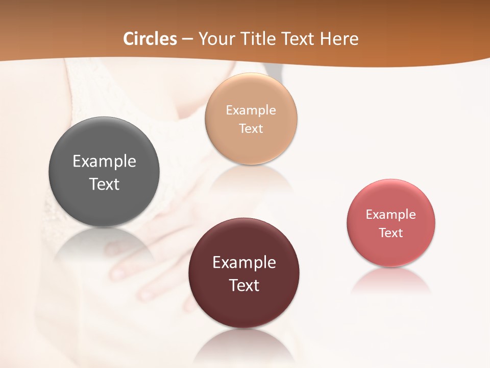 A Pregnant Woman Sitting Down With Her Stomach Exposed PowerPoint Template