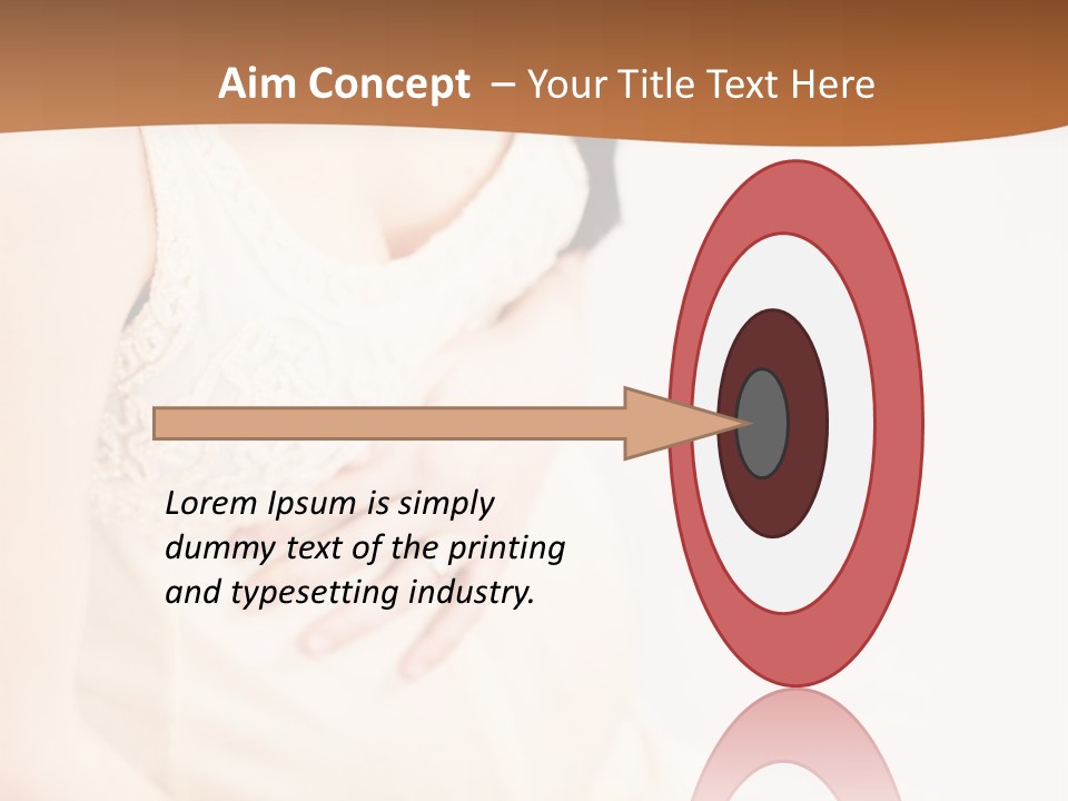 A Pregnant Woman Sitting Down With Her Stomach Exposed PowerPoint Template