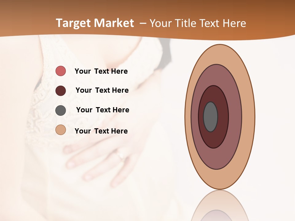 A Pregnant Woman Sitting Down With Her Stomach Exposed PowerPoint Template