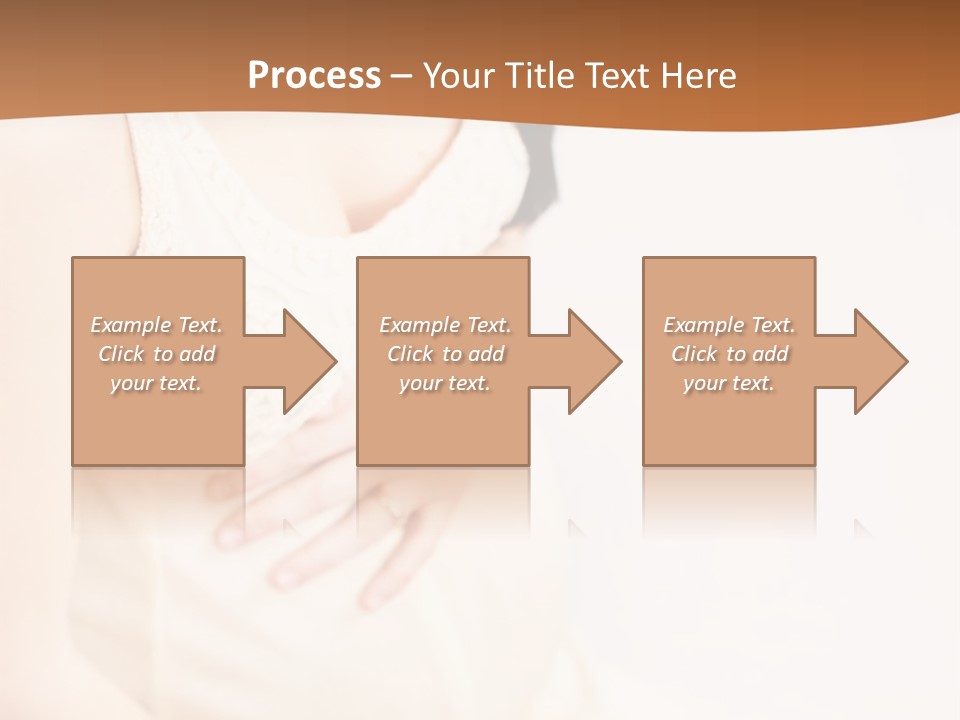 A Pregnant Woman Sitting Down With Her Stomach Exposed PowerPoint Template