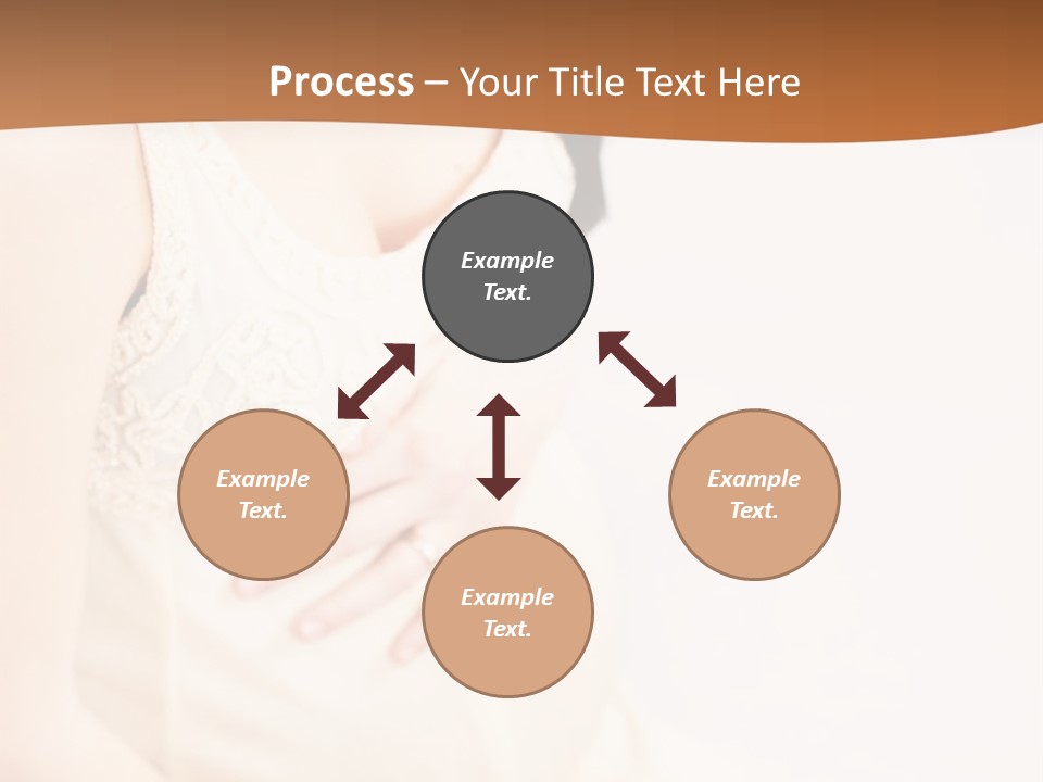 A Pregnant Woman Sitting Down With Her Stomach Exposed PowerPoint Template