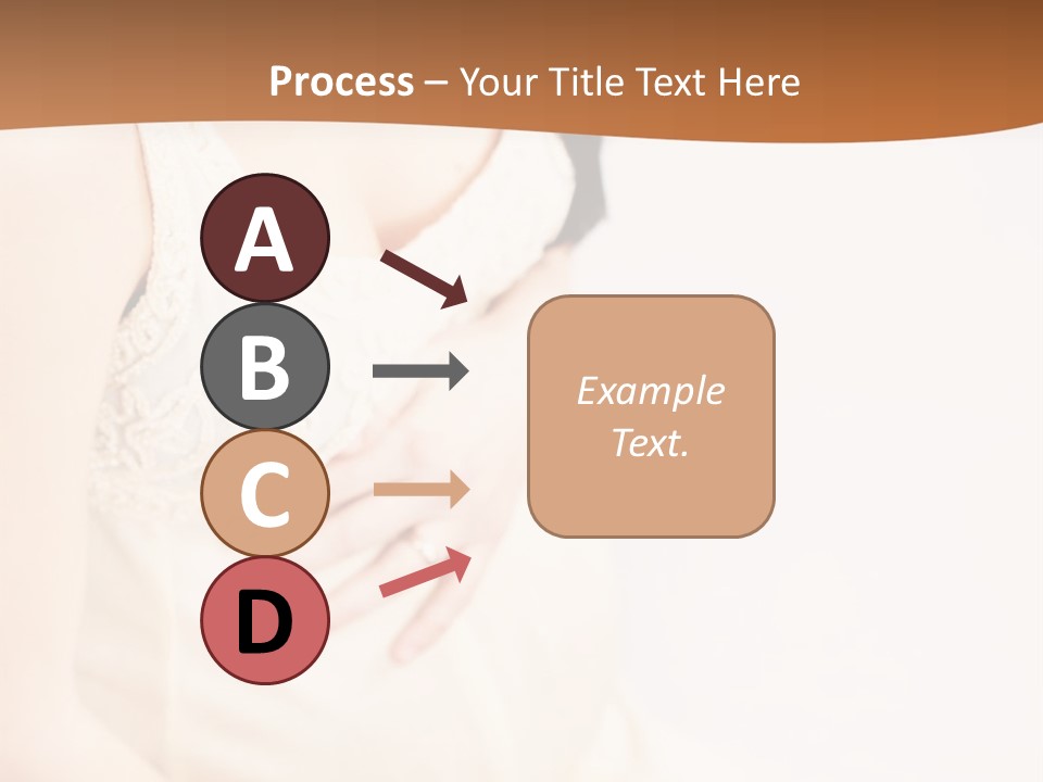 A Pregnant Woman Sitting Down With Her Stomach Exposed PowerPoint Template