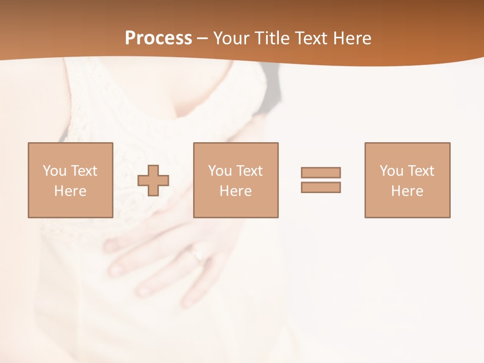 A Pregnant Woman Sitting Down With Her Stomach Exposed PowerPoint Template