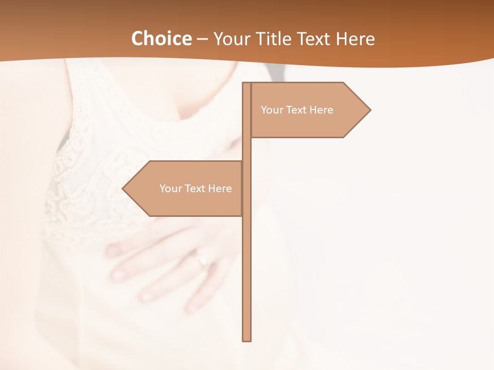 A Pregnant Woman Sitting Down With Her Stomach Exposed PowerPoint Template