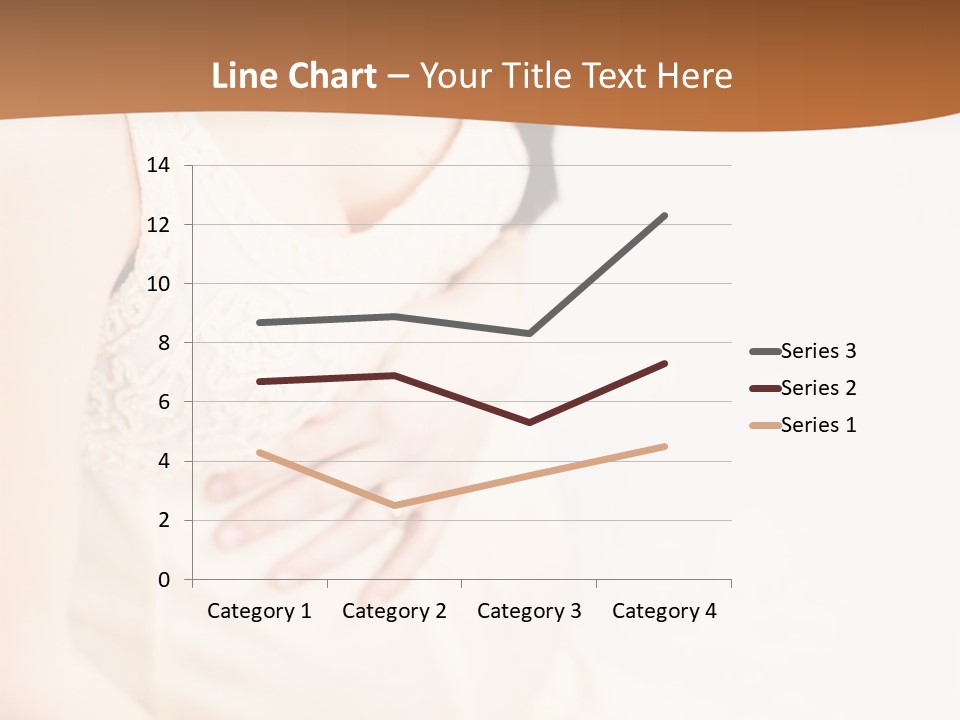 A Pregnant Woman Sitting Down With Her Stomach Exposed PowerPoint Template