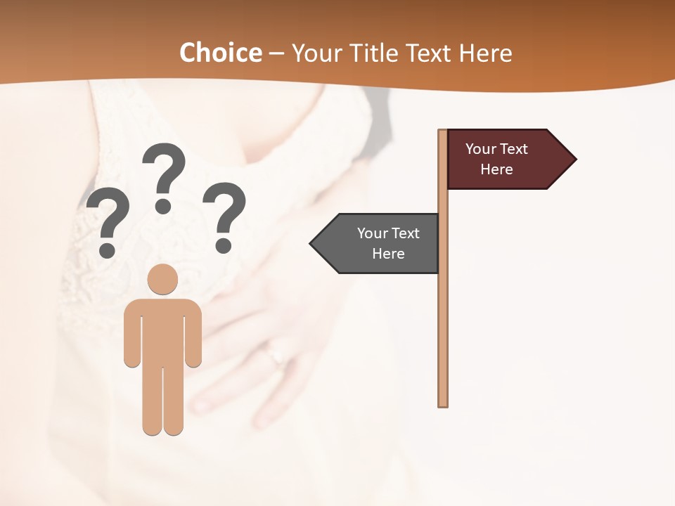 A Pregnant Woman Sitting Down With Her Stomach Exposed PowerPoint Template