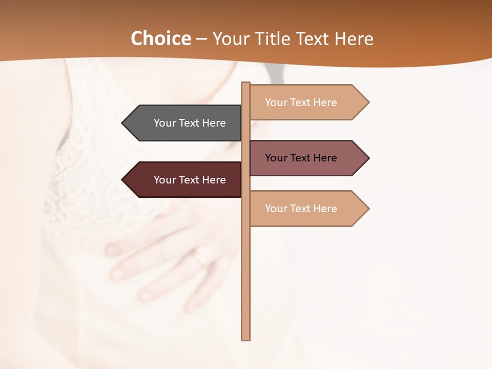 A Pregnant Woman Sitting Down With Her Stomach Exposed PowerPoint Template