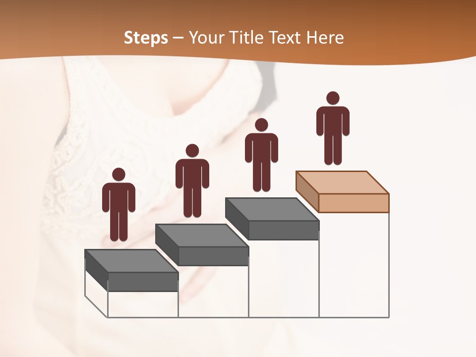 A Pregnant Woman Sitting Down With Her Stomach Exposed PowerPoint Template