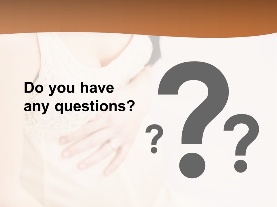 A Pregnant Woman Sitting Down With Her Stomach Exposed PowerPoint Template