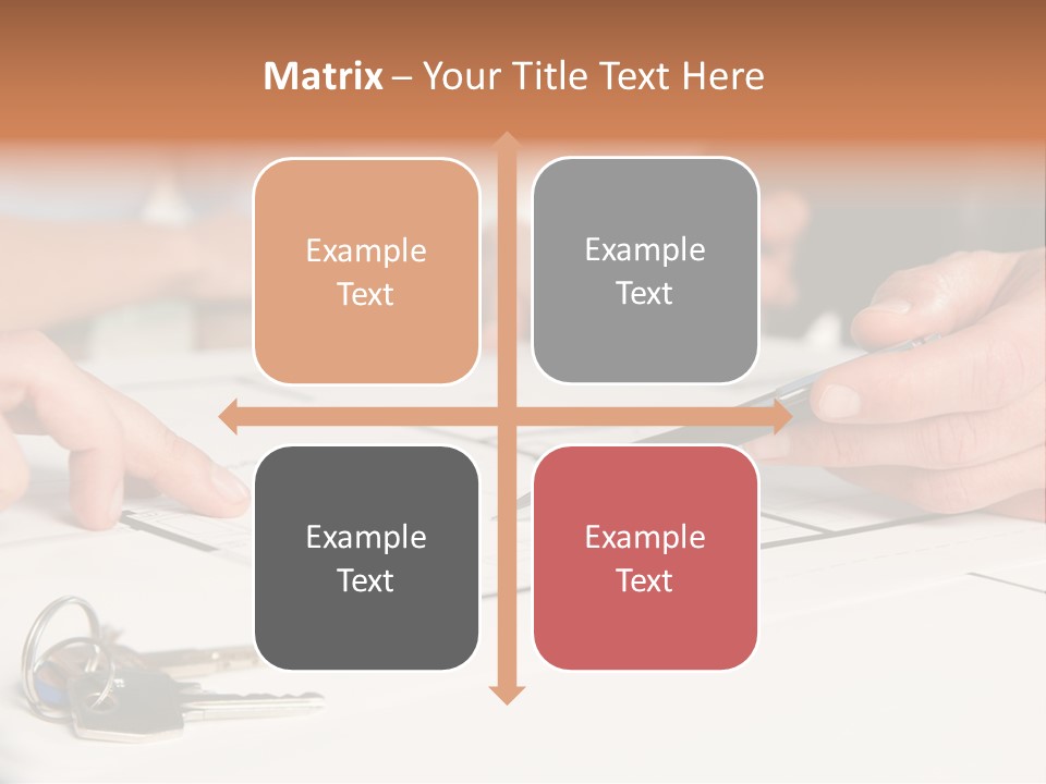 A Group Of People Sitting At A Table With A Pen And Paper PowerPoint Template