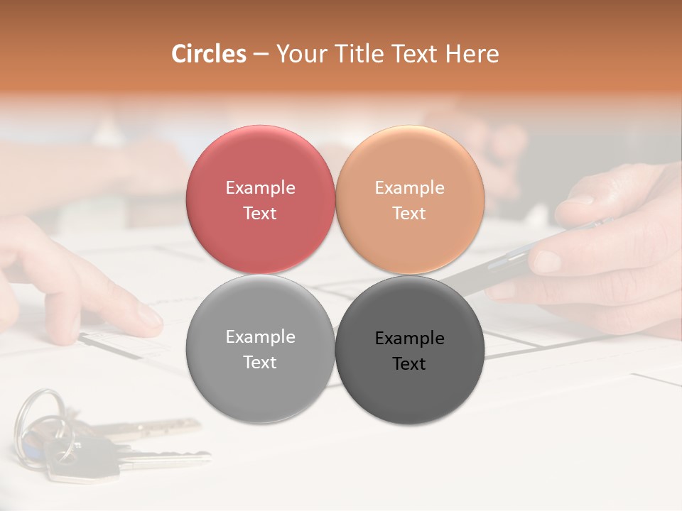 A Group Of People Sitting At A Table With A Pen And Paper PowerPoint Template