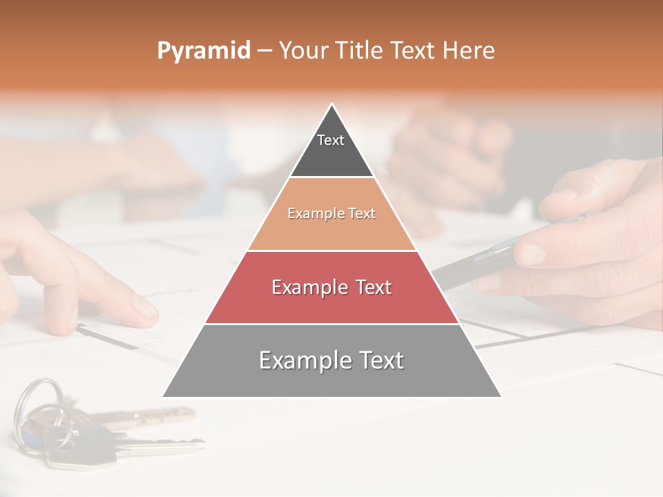 A Group Of People Sitting At A Table With A Pen And Paper PowerPoint Template