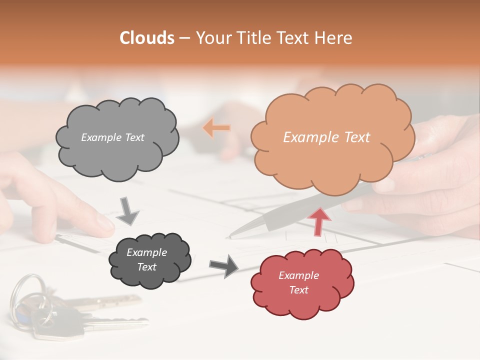A Group Of People Sitting At A Table With A Pen And Paper PowerPoint Template
