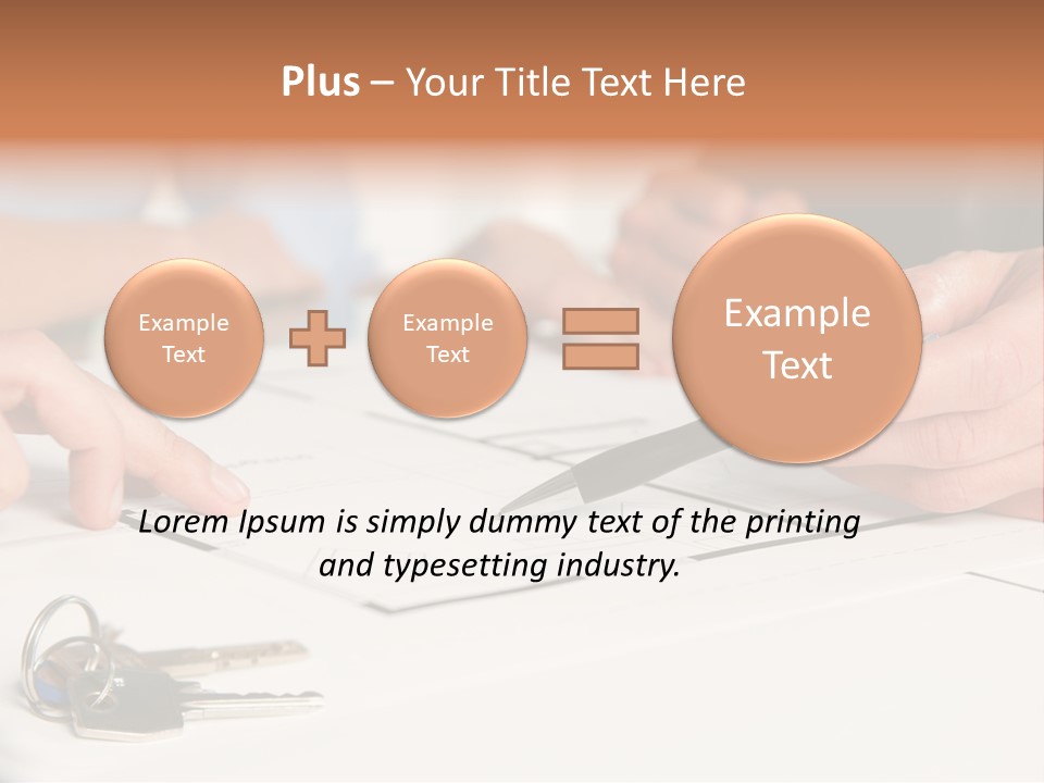 A Group Of People Sitting At A Table With A Pen And Paper PowerPoint Template
