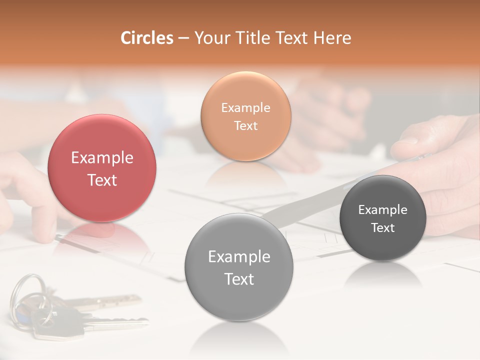 A Group Of People Sitting At A Table With A Pen And Paper PowerPoint Template