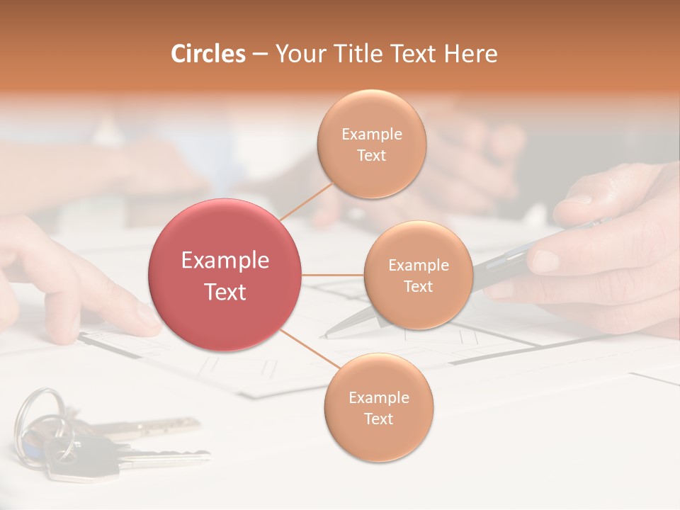 A Group Of People Sitting At A Table With A Pen And Paper PowerPoint Template
