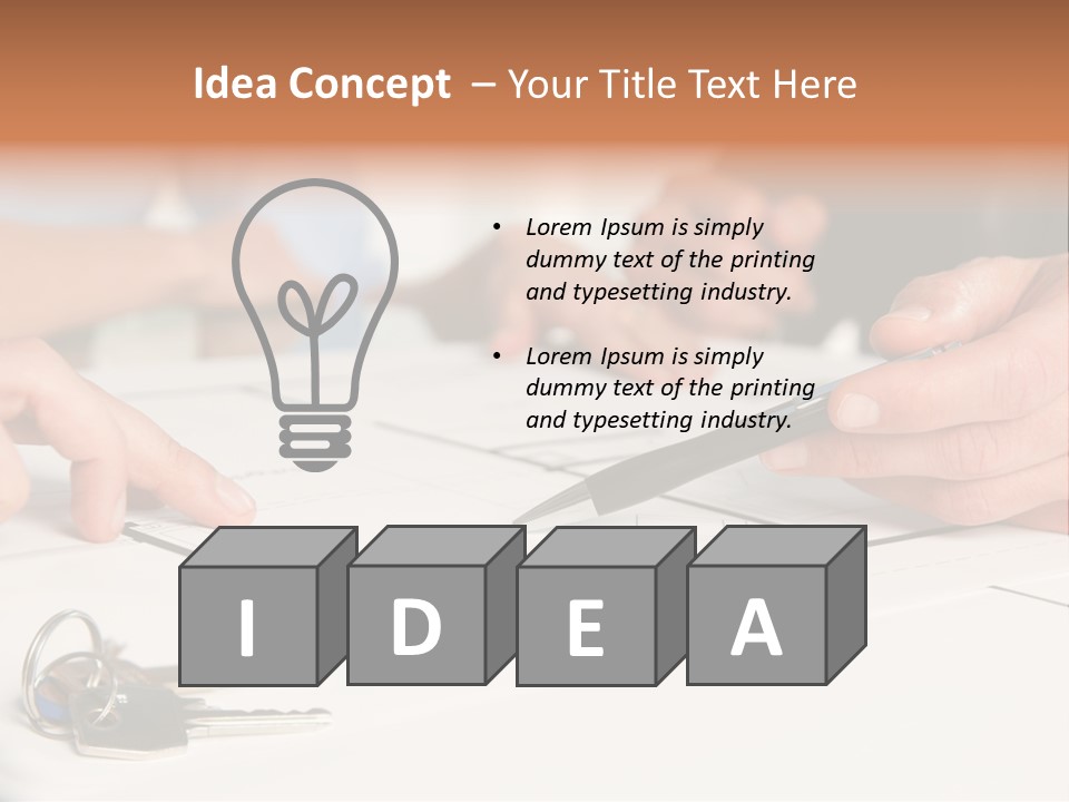 A Group Of People Sitting At A Table With A Pen And Paper PowerPoint Template