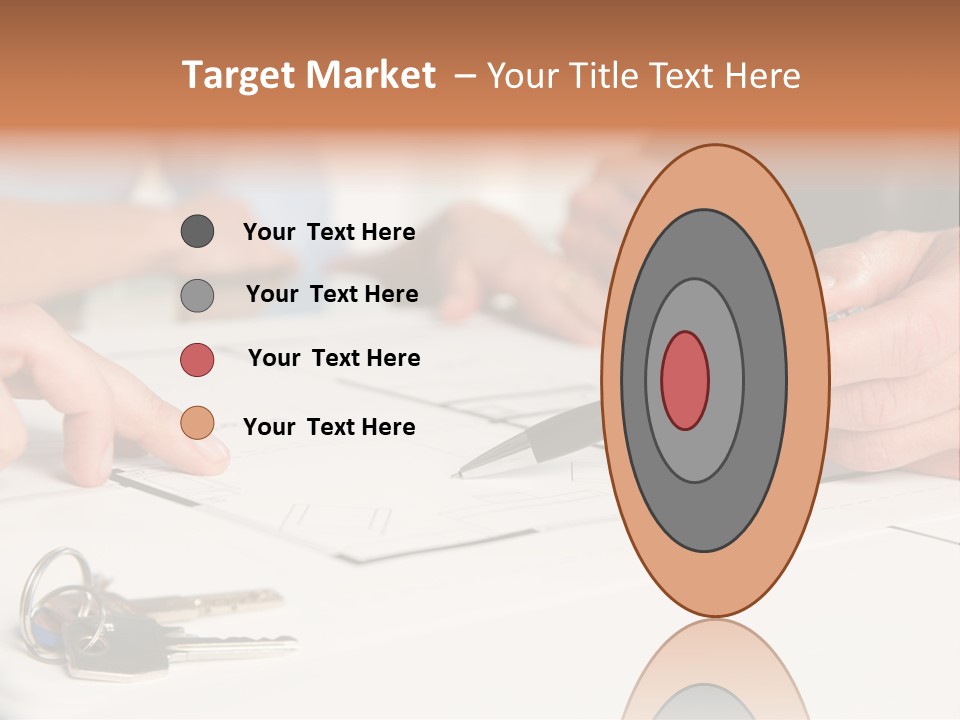 A Group Of People Sitting At A Table With A Pen And Paper PowerPoint Template