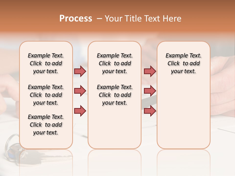 A Group Of People Sitting At A Table With A Pen And Paper PowerPoint Template