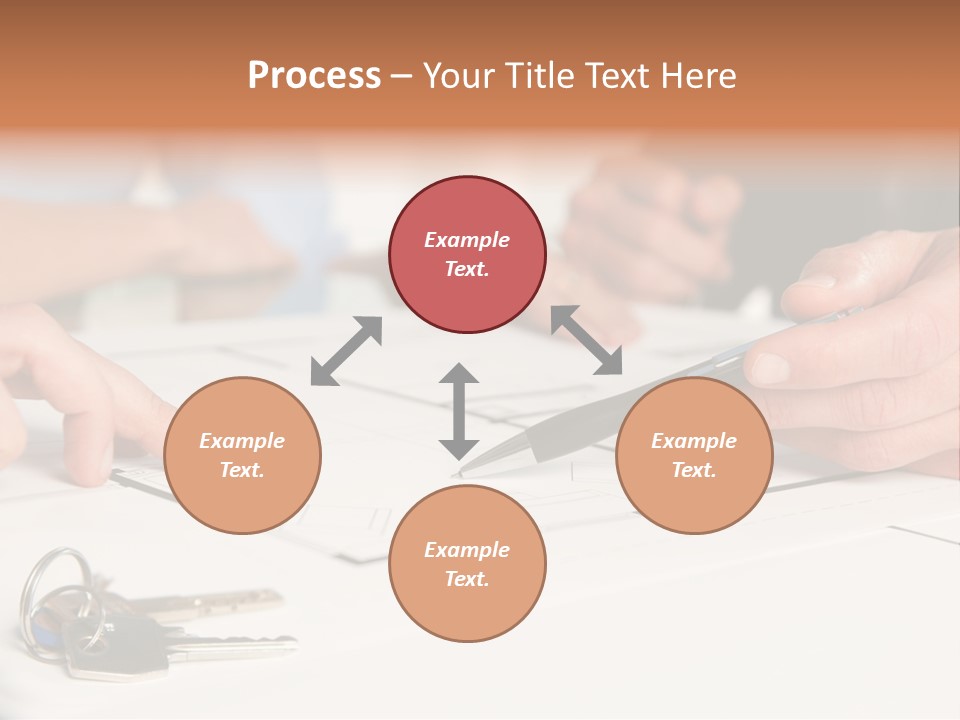 A Group Of People Sitting At A Table With A Pen And Paper PowerPoint Template
