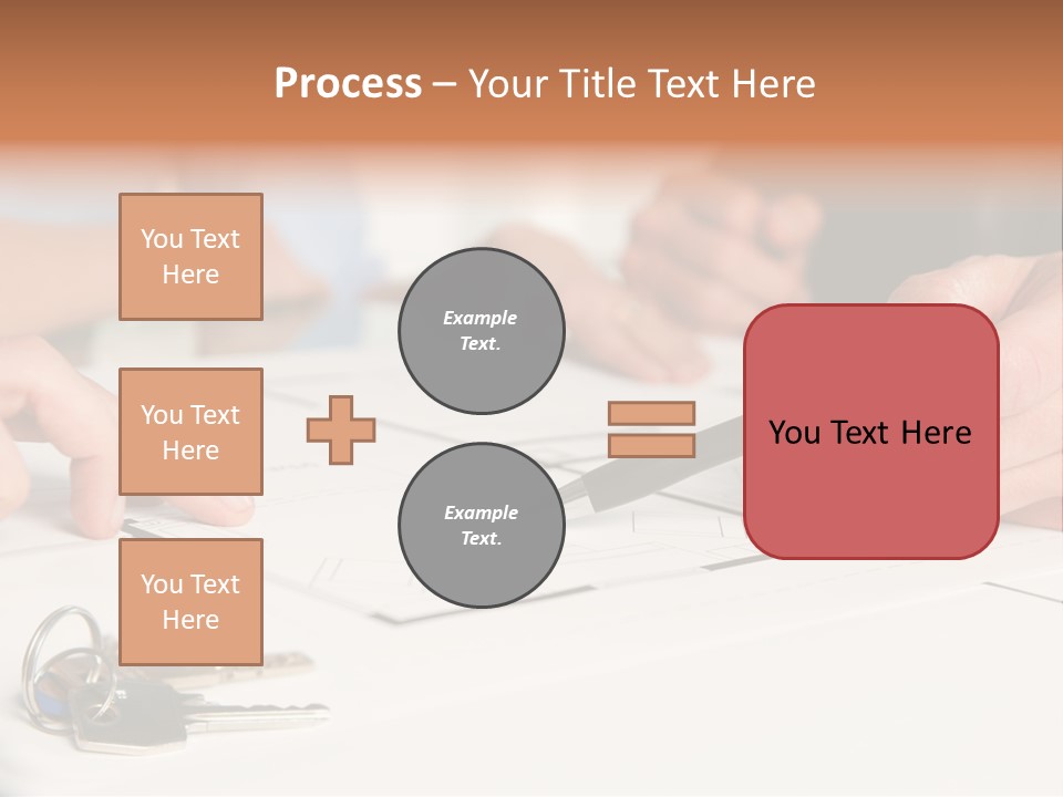A Group Of People Sitting At A Table With A Pen And Paper PowerPoint Template