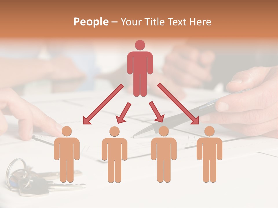 A Group Of People Sitting At A Table With A Pen And Paper PowerPoint Template