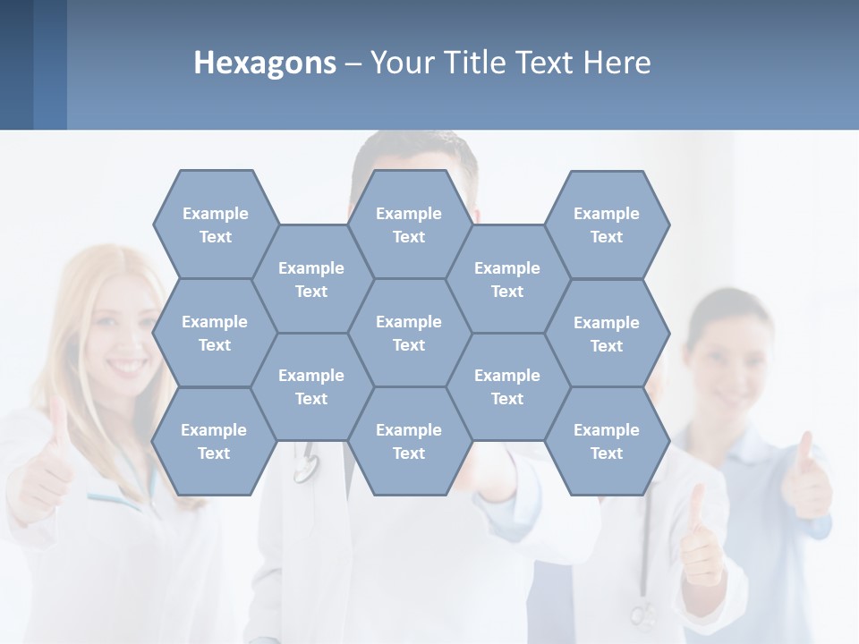 A Group Of Doctors Giving Thumbs Up PowerPoint Template