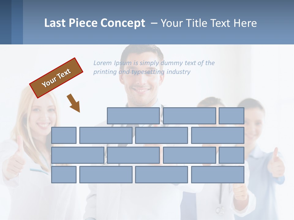 A Group Of Doctors Giving Thumbs Up PowerPoint Template
