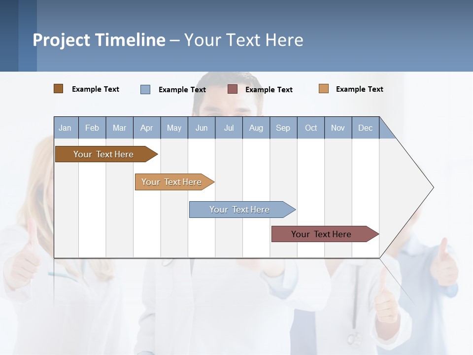 A Group Of Doctors Giving Thumbs Up PowerPoint Template