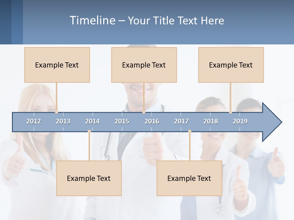 A Group Of Doctors Giving Thumbs Up PowerPoint Template