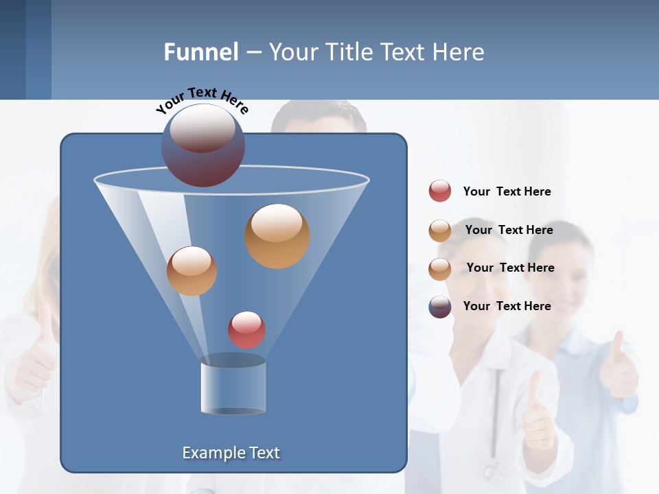 A Group Of Doctors Giving Thumbs Up PowerPoint Template