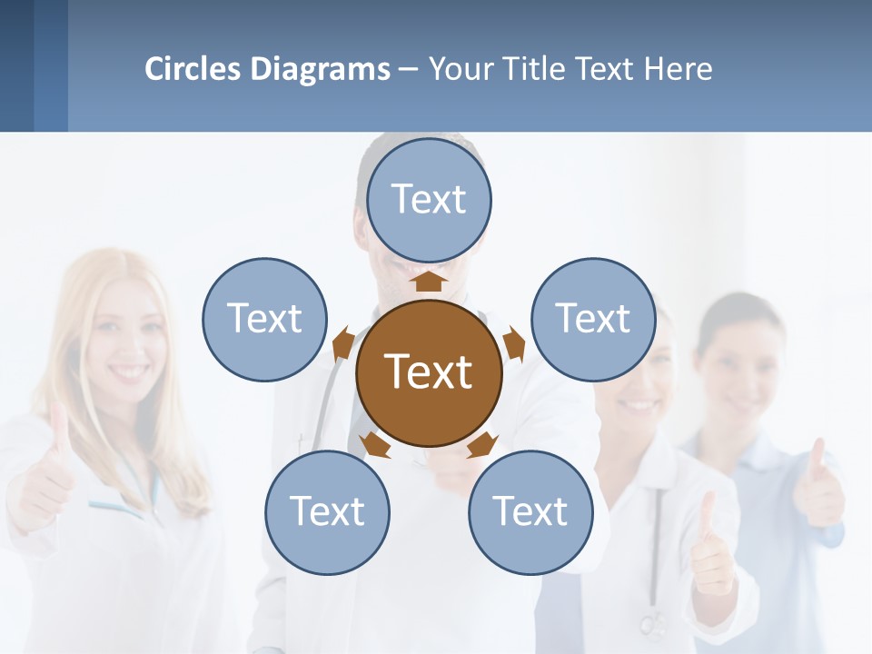 A Group Of Doctors Giving Thumbs Up PowerPoint Template